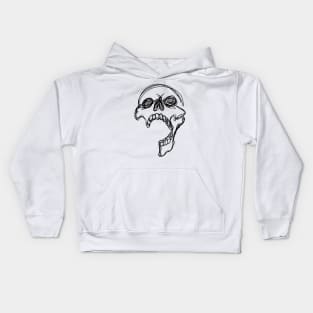 Skull One line Kids Hoodie